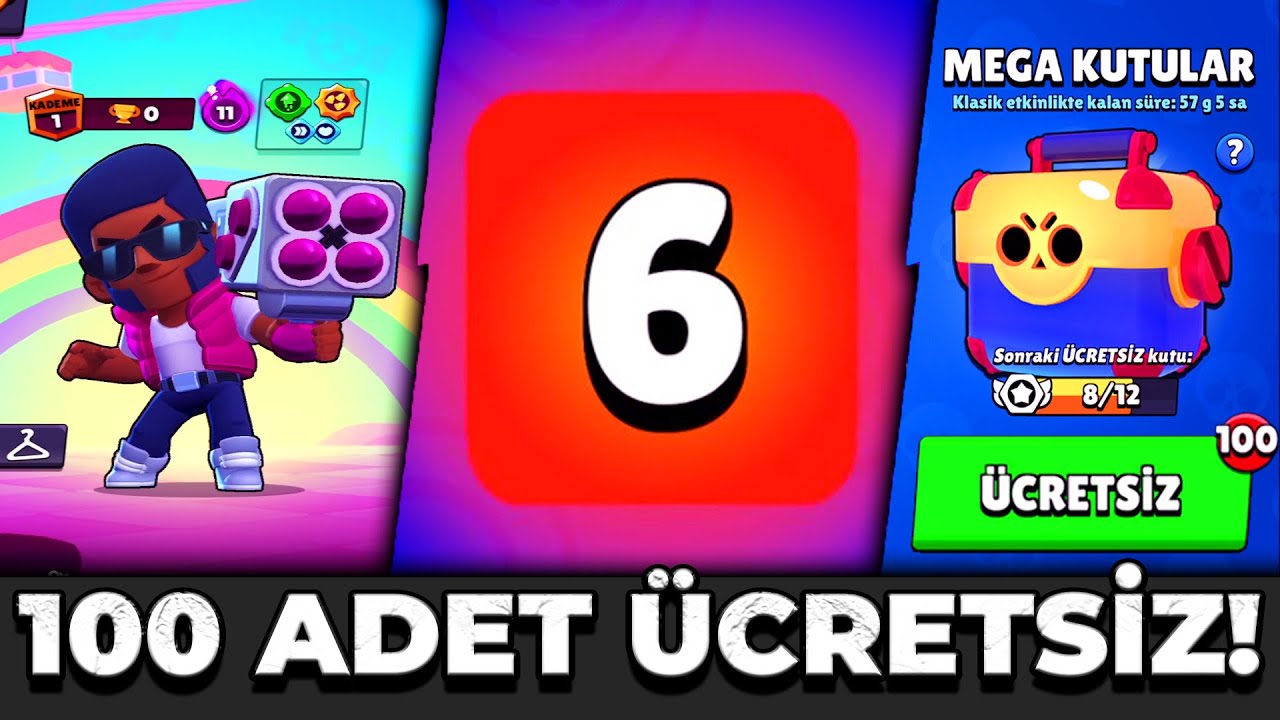 SIFIR HESAPTA 100x Yeni MEGA KUTU AÇILIMI! BRAWL STARS #classicbrawl