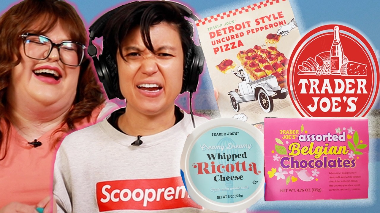 Кристин и Джен пробуют ВСЕ НОВЫЕ БЛЮДА ИЗ TRADER JOE'S за май, часть 2 | Kitchen & Jorn