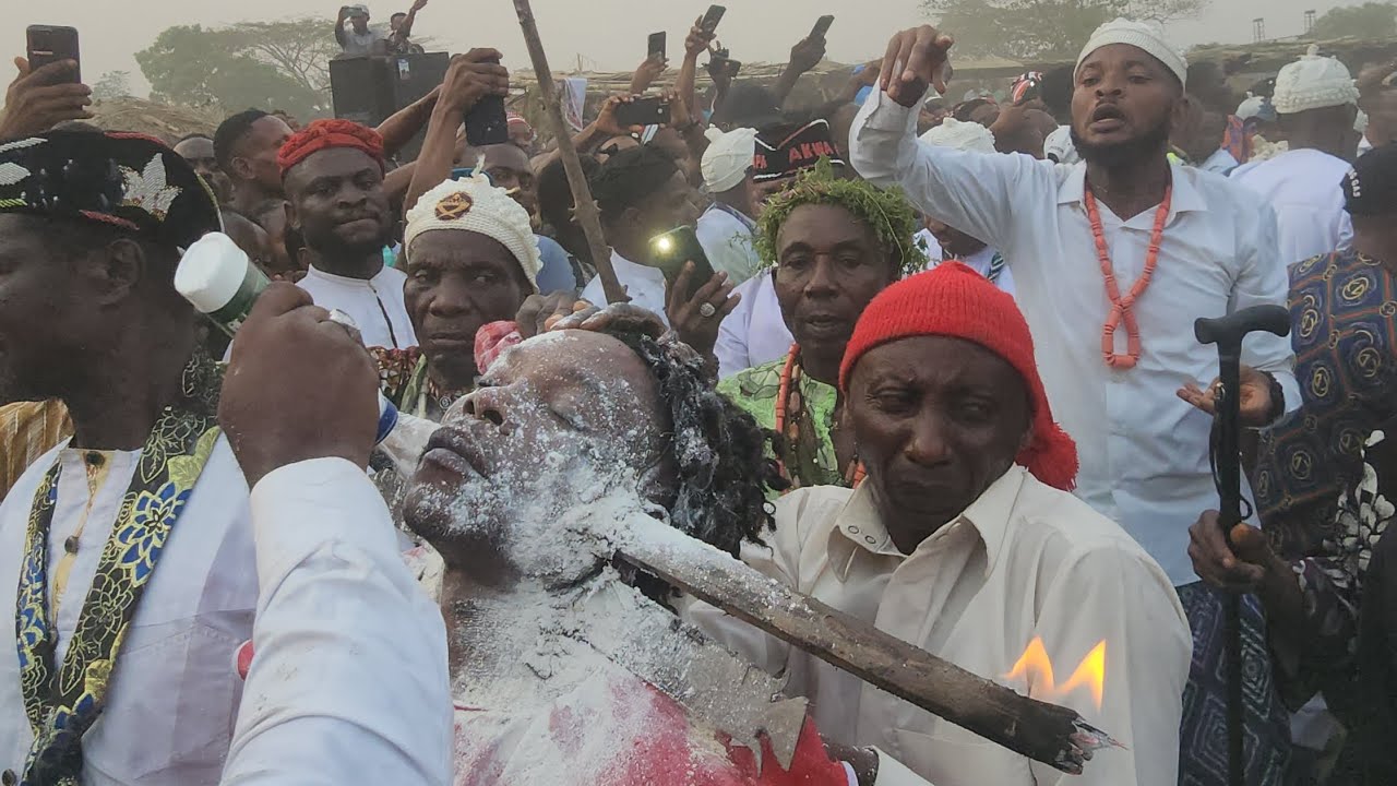 Nkim Itong Ritual by Uruan People at the Ibom Christmas Village