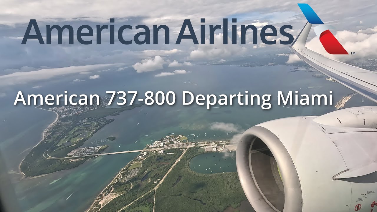 American Airlines 737-800 Departing Miami (MIA)