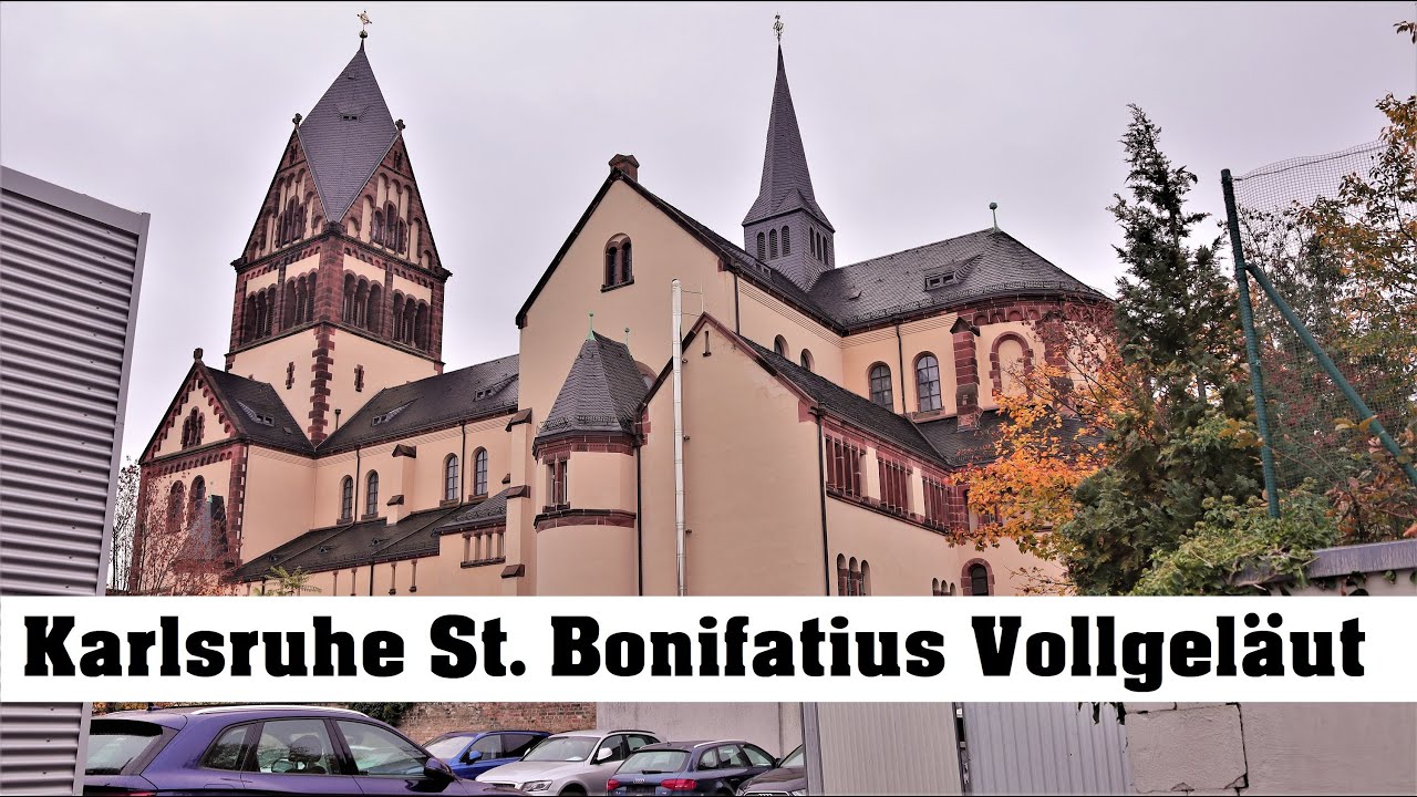 KARLSRUHE (D), St. Bonifatius, Vollgeläut