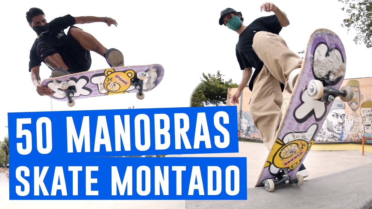 50 MANOBRAS COM O SKATE MONTADO PARA INICIANTES SKTBR + CBGANG