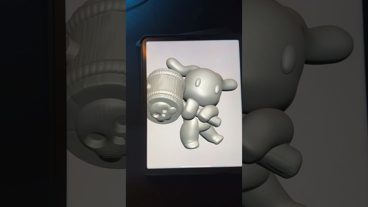 3D sculpting designer toys with Nomad sculpt on iPad