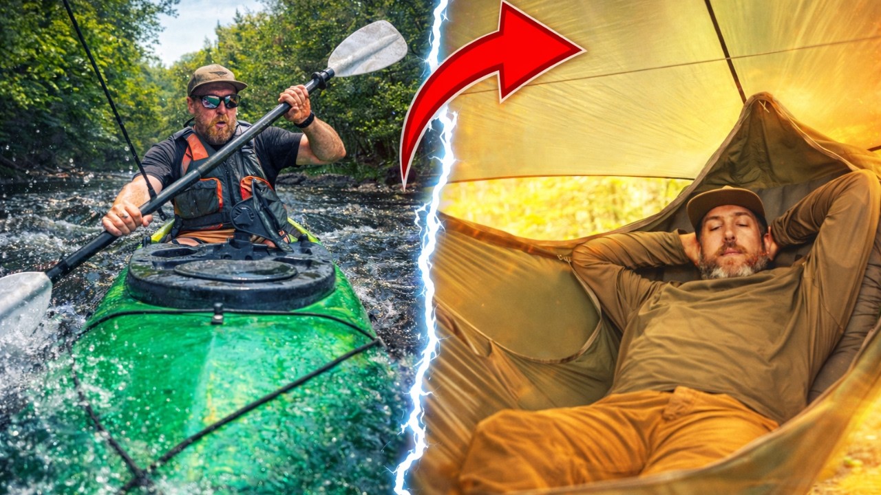 Pêche en kayak et camping en hamac ⛺️ 🎣 🛶
