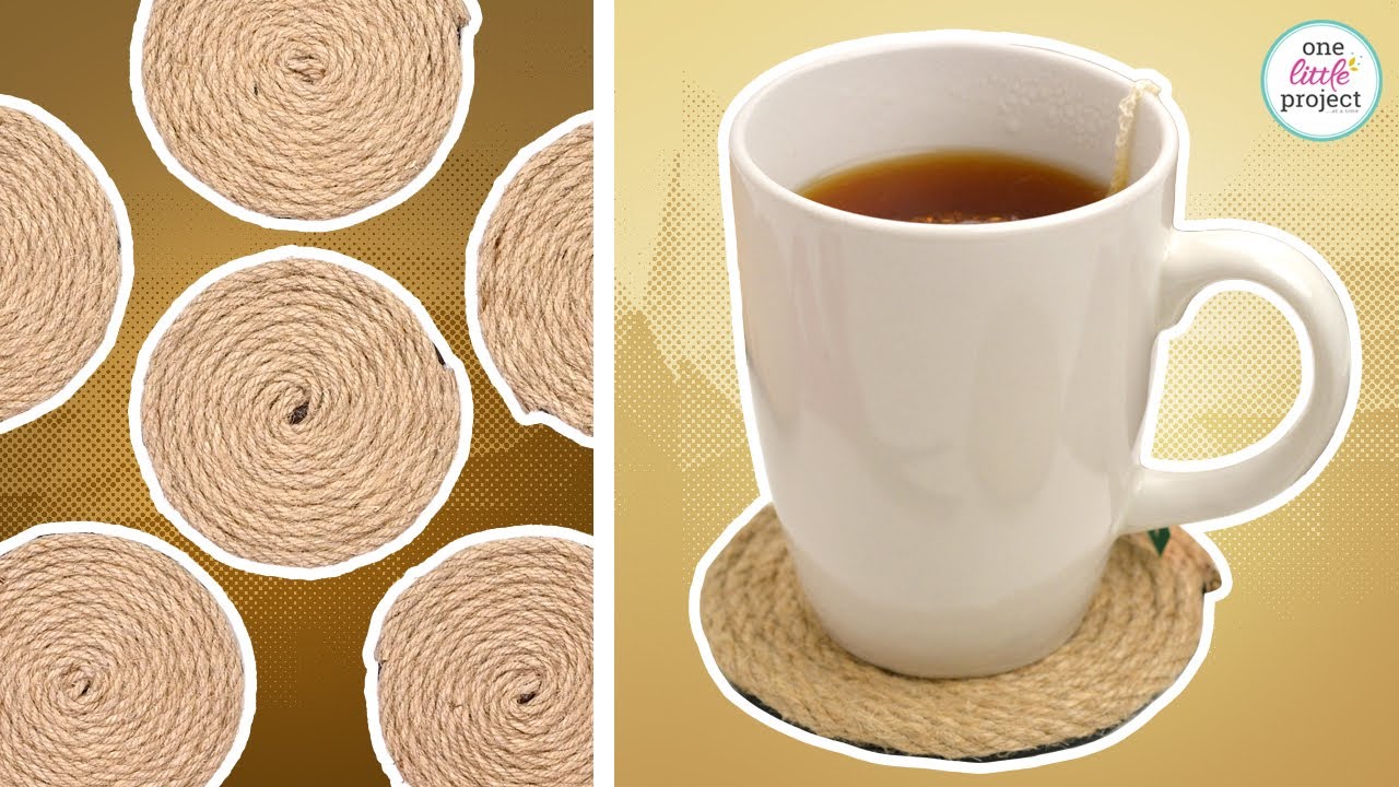 Jute Coasters | How to Make Easy Twine Coasters