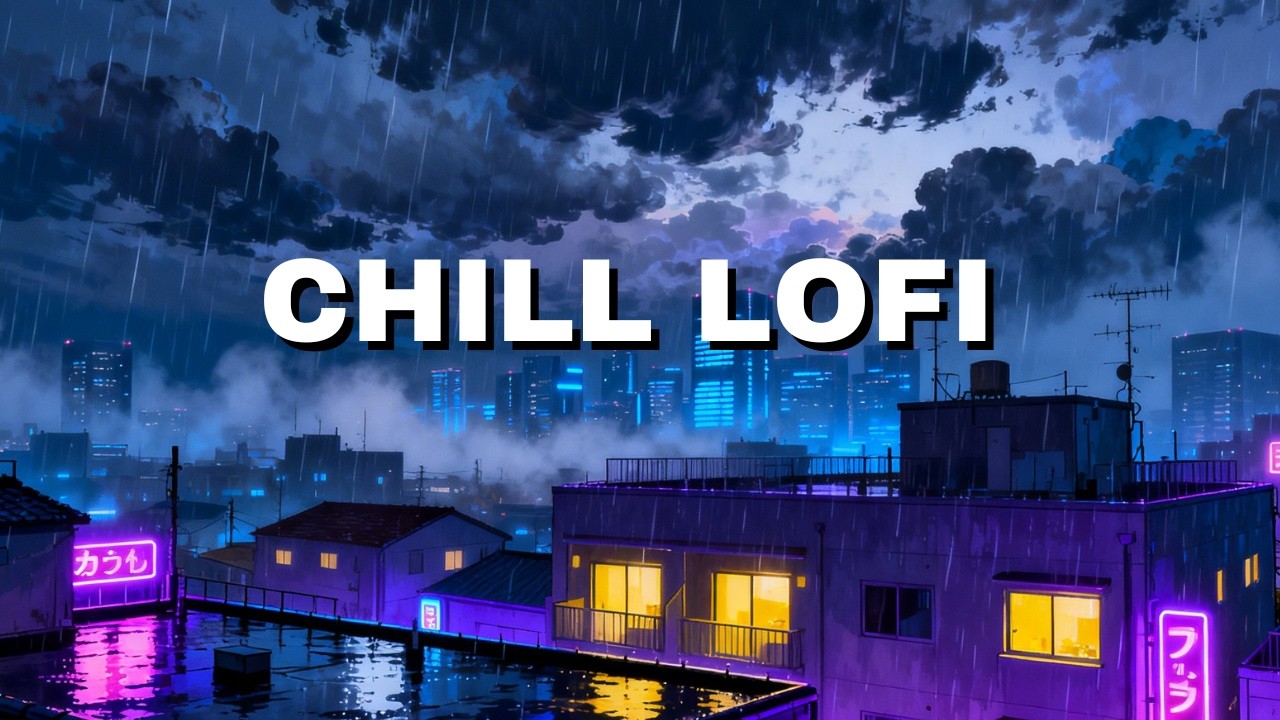 You’re Alone in Rainy Tokyo ☔ Relaxing Lofi Beats | 静かな夜