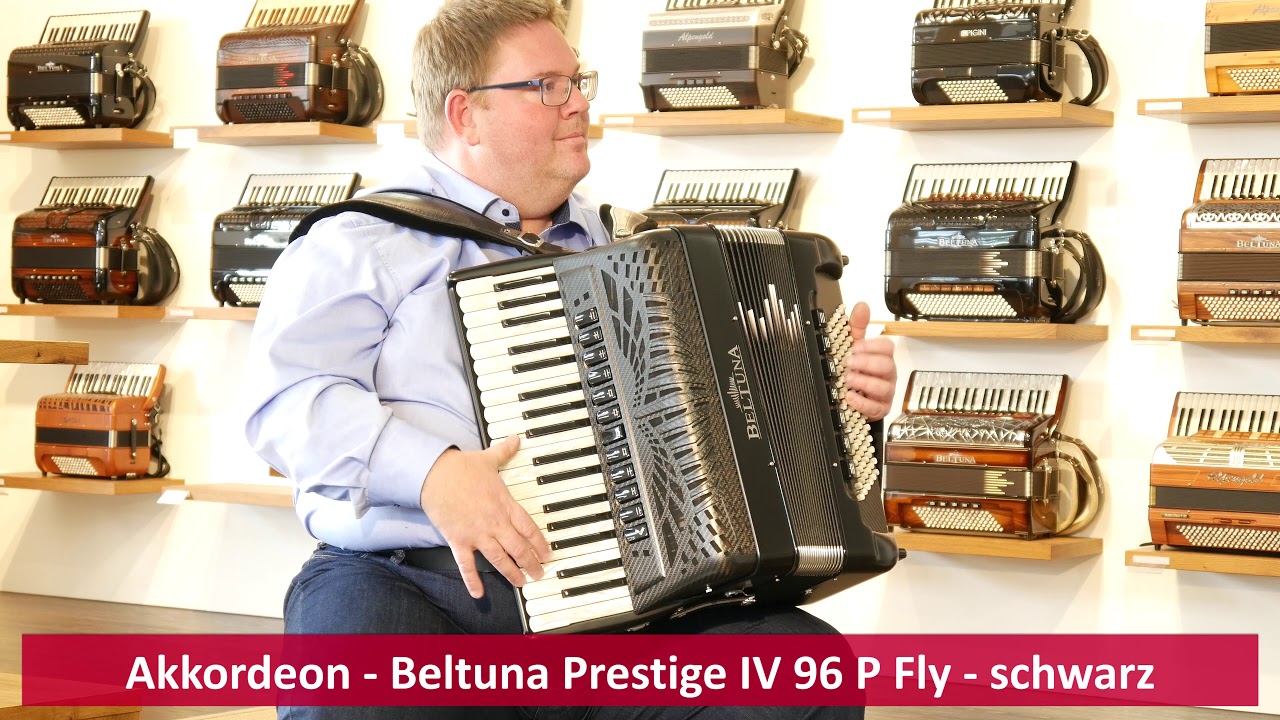 Akkordeon Beltuna Prestige IV 96 P Fly - schwarz - In neuen Zeiten / El Choclo - Bernhard Kohlhauf