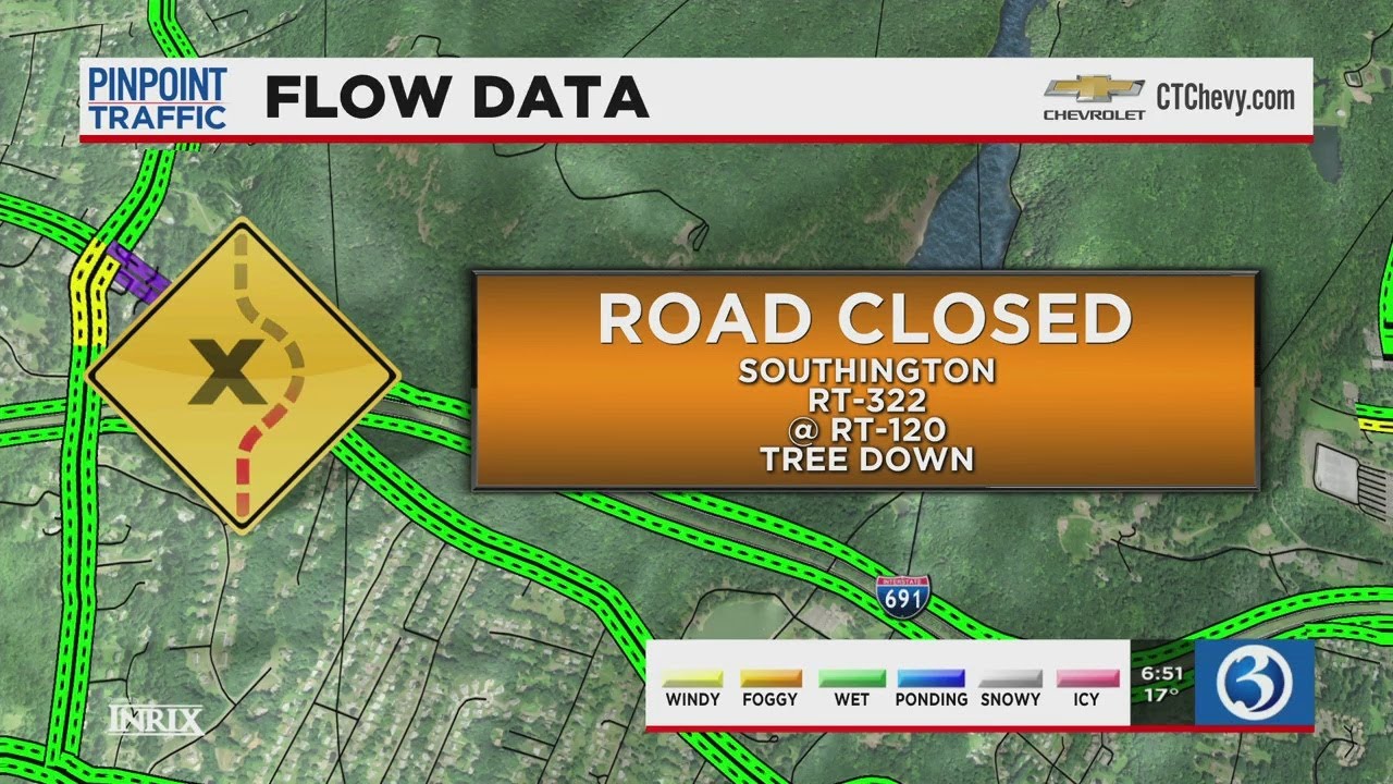 TRAFFIC REPORT: Road closures reported across the state following windy night