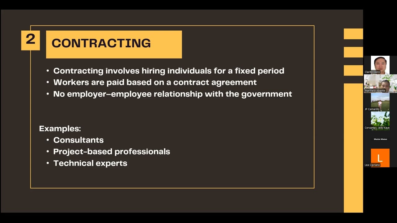 Outsourcing, Contracting, and Hiring Non Regular Government Personnel