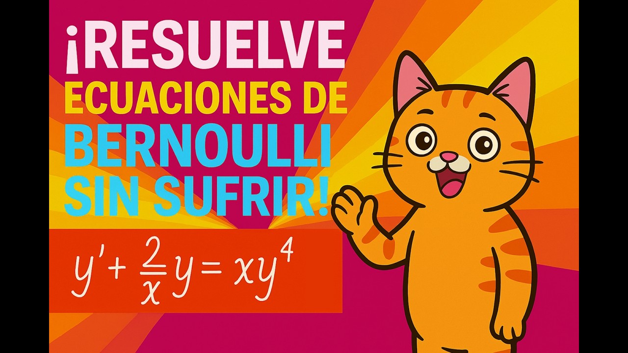¡Así se resuelve una ECUACIÓN DIFERENCIAL DE BERNOULLI sin sufrir!