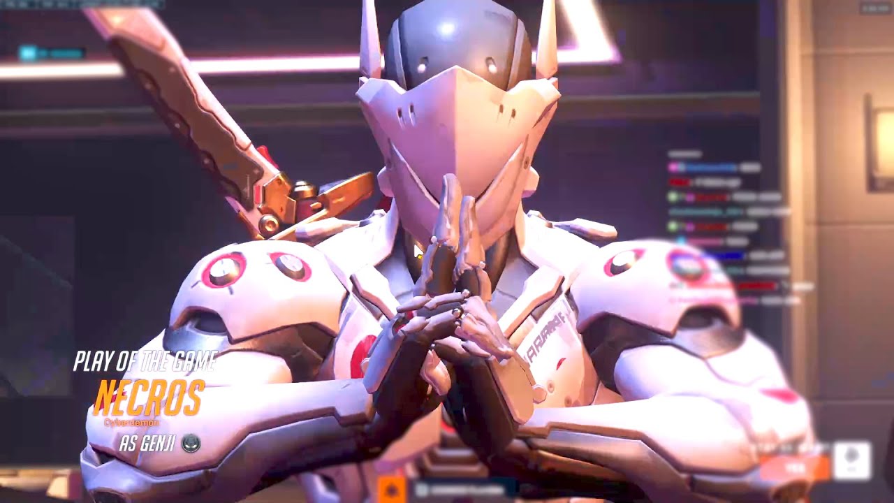 NECROS INSANE GENJI ONE TRICK - POTG! [ OVERWATCH 2 SEASON 6 TOP 500 ]