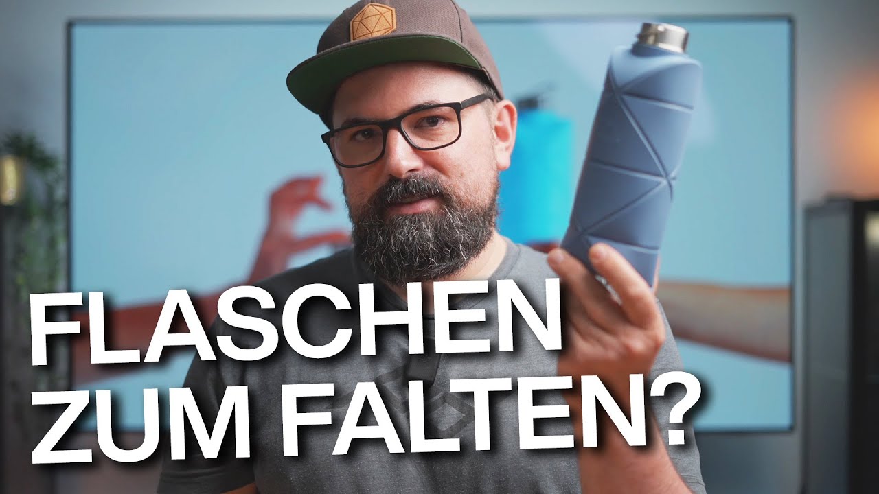 DiFOLD Origami Bottle, die Falt-Flasche f&uuml;rs Bikepacking, Reisen, Wandern, uvm. Aus &Ouml;ko-Kunststoff!