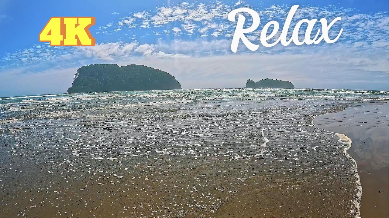 Tranquil Beach Waves 3 Hour Relaxing Nature Sound