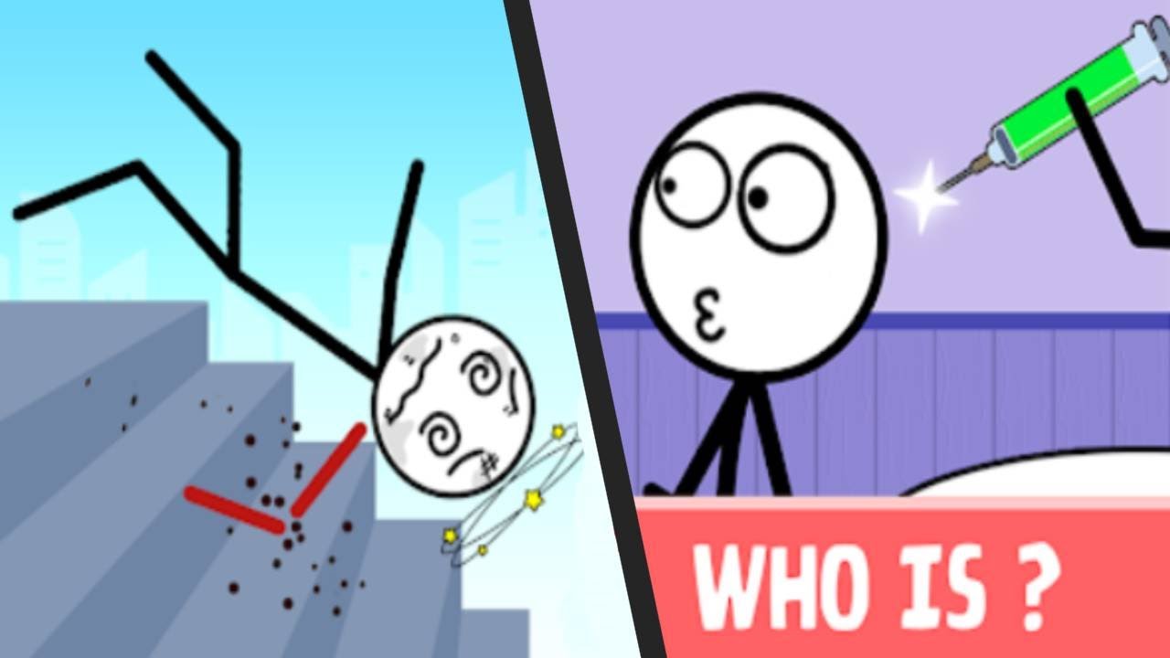 RAGDOLL BREAK KICK LOSER vs FLASHBACK - All Levels Satisfying Double Gameplay Stickman Puzzle ios