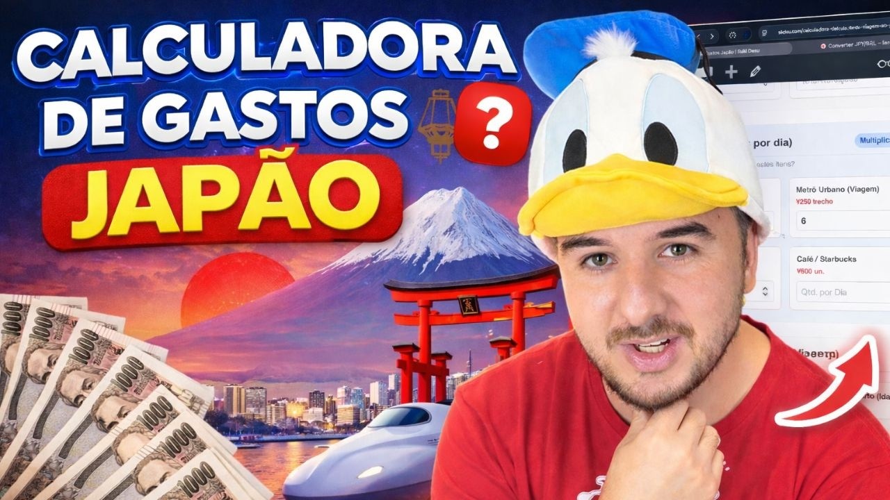 Calculando Gastos da Viagem ao Japão