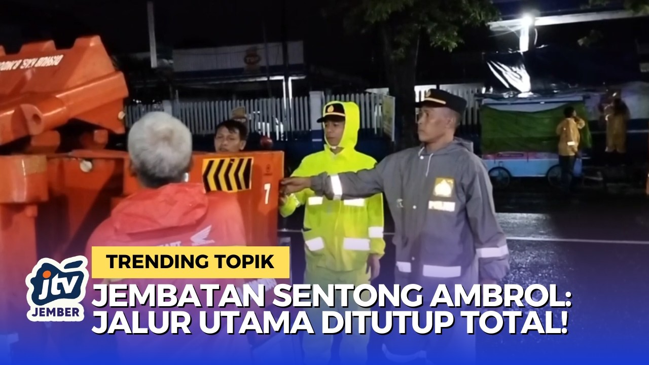 Waspada Retakan Baru! Jembatan Sentong Bondowoso Kini Tak Bisa Dilalui