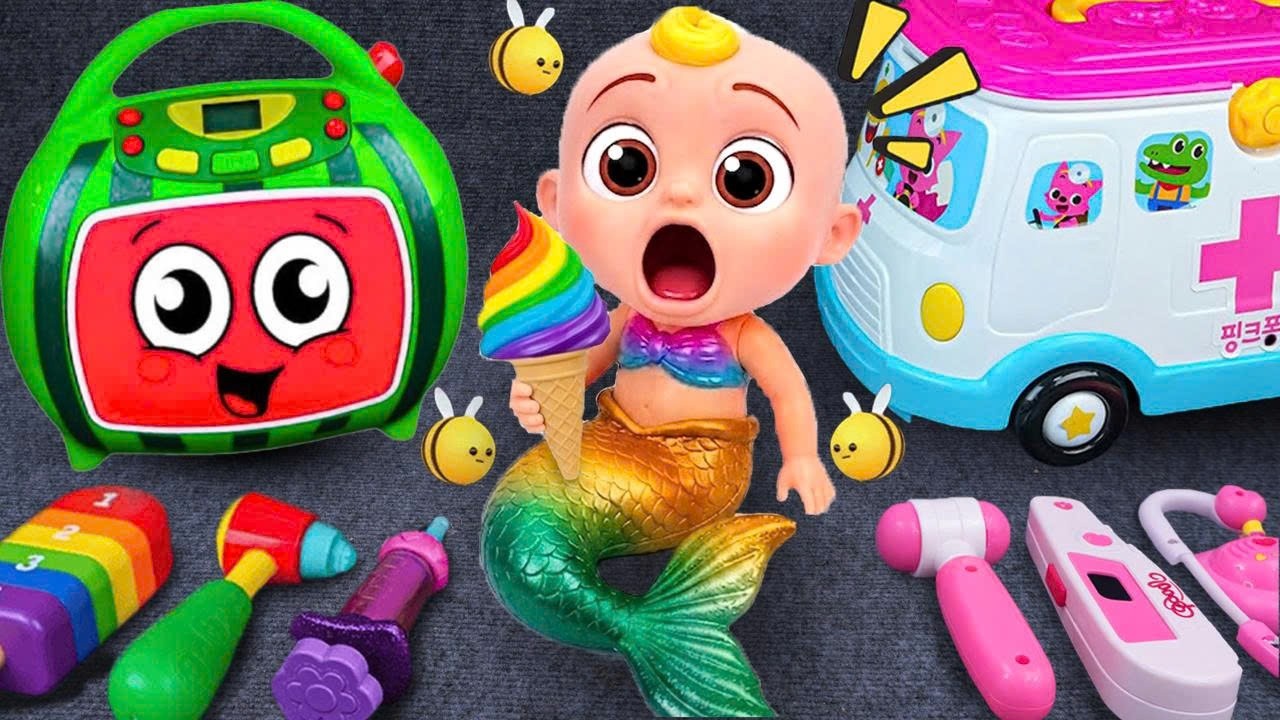 20 Minutos Satisfat&oacute;rios De Unboxing Da Cole&ccedil;&atilde;o COCOMELON E Cole&ccedil;&atilde;o De Ambul&acirc;ncias | Funny Toys ASMR