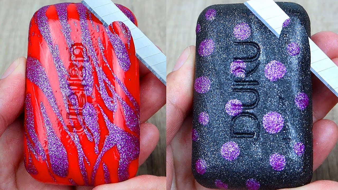 Relaxing Soap Cutting ASMR. Satisfying Soap and lipstick cutting. Corte de jabón - 697