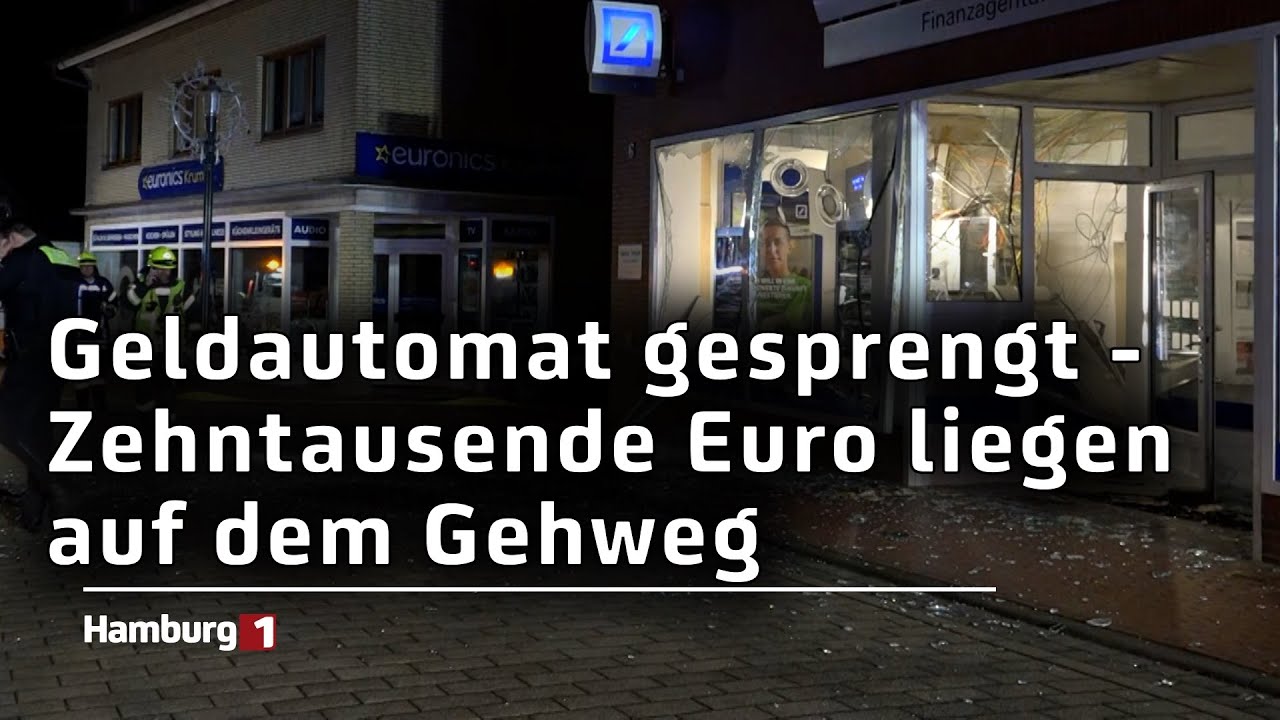 Geldautomat in Harsefeld gesprengt - Polizei fahndet nach Tätern