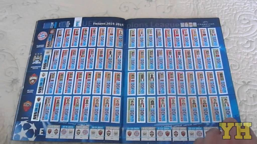 Panini Champions League 2014/2015 Sticker Album (Full completed)
