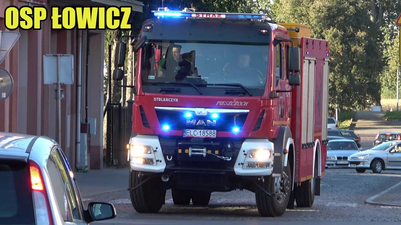 [TRĄBY] Alarmowo 459[E]42 GCBA 6/40 MAN TGM 18.340/Stolarczyk z OSP Łowicz