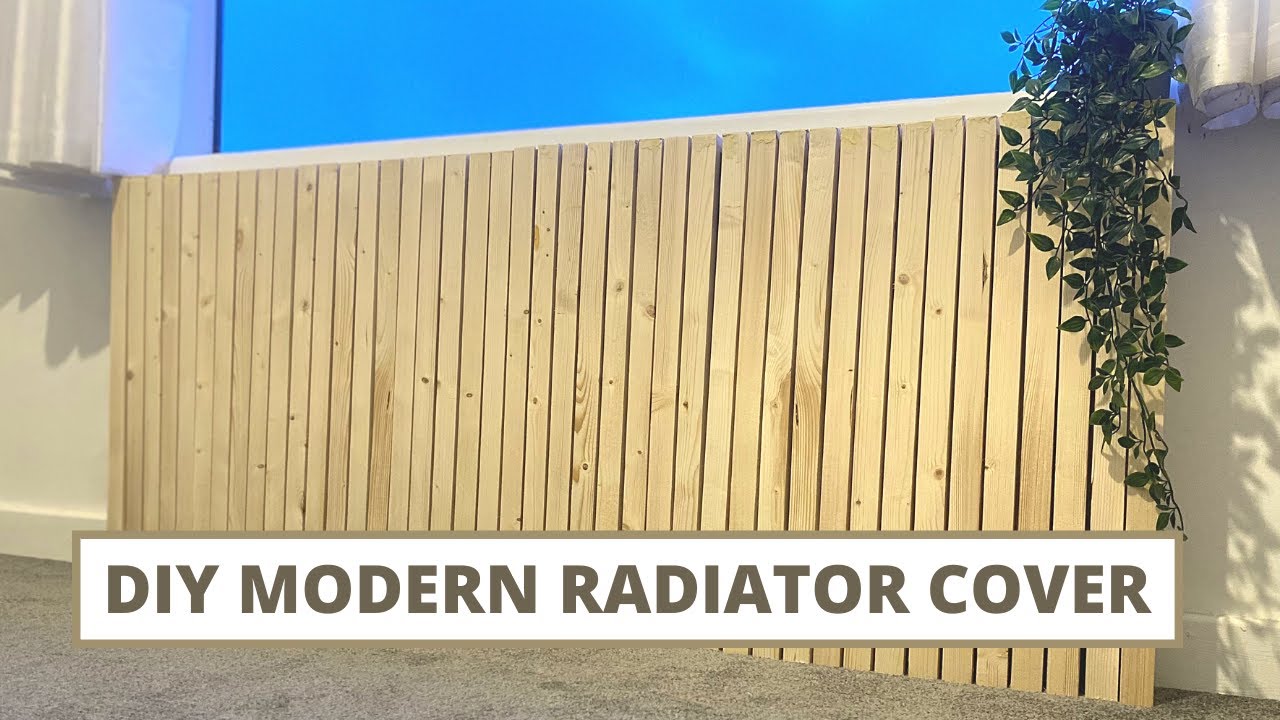 DIY MODERN RADIATOR COVER USING ONLY GORILLA GLUE