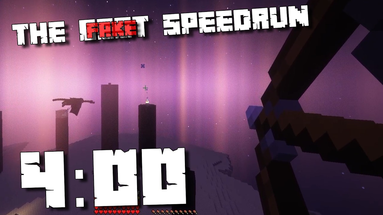 THE BEST *FAKE* SPEEDRUN IN MINECRAFT