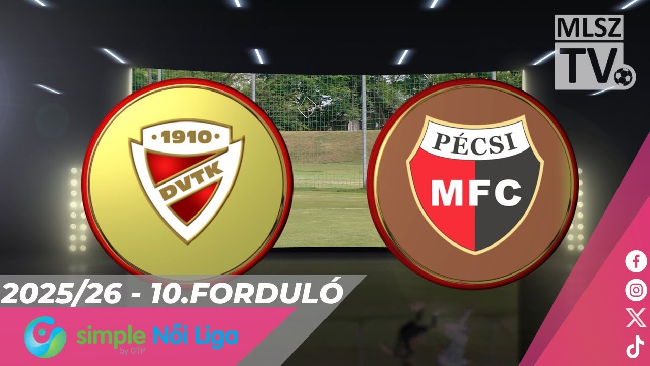 DVTK - PMFC | 3-2 | Simple Női Liga | 10. forduló | MLSZTV