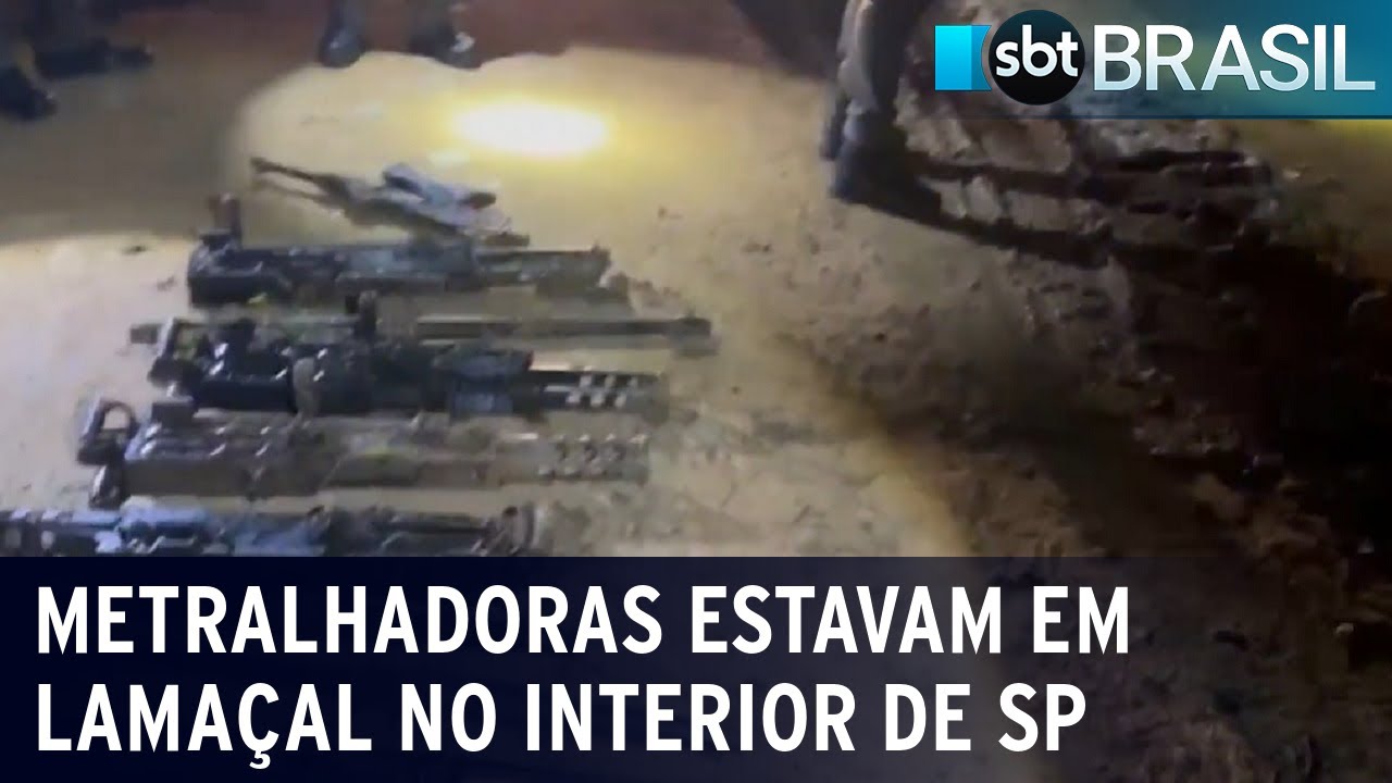 Nove armas furtadas de quartel do Exército em Barueri (SP) são encontradas | SBT Brasil (21/10/23)