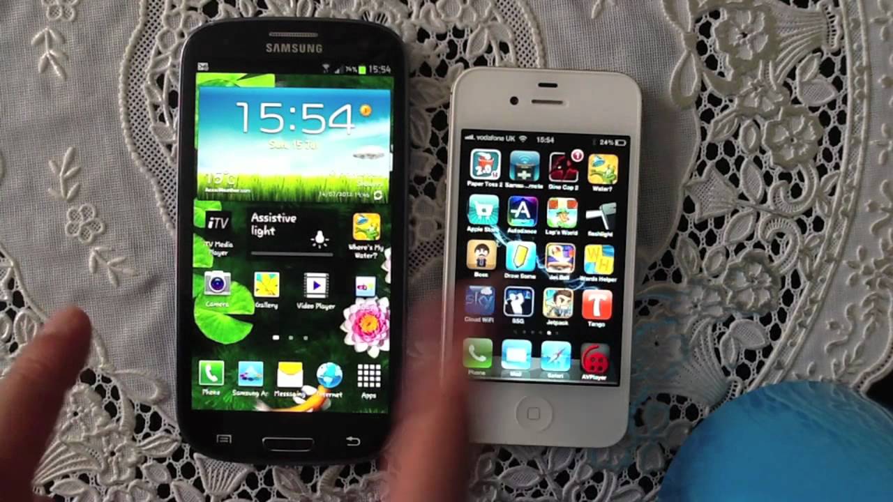 samsung s3 vs iphone 4s