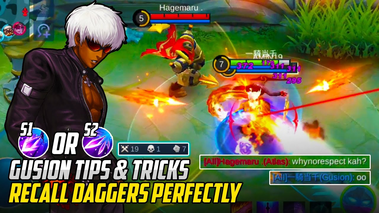 HOW TO RECALL DAGGERS PERFECTLY WITH GUSION | GUSION TIPS & TRICKS | GUSION GAMEPLAY | MLBB
