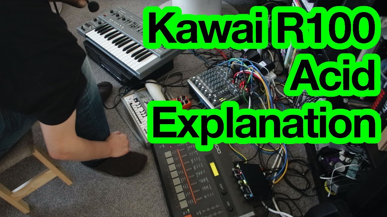 Kawai R100 meets TB-303 and SH-101 : breakdown