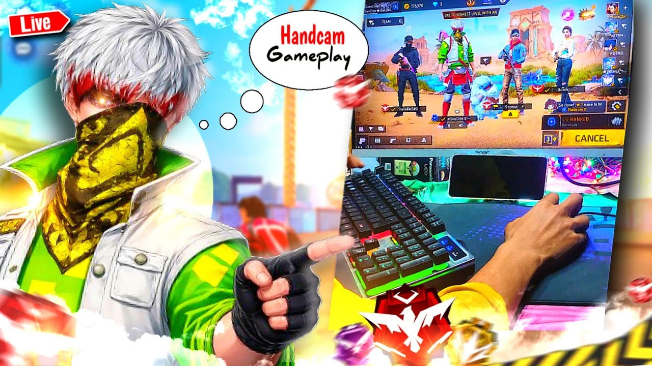 Snyder Gaming Live 🛑 Free Fire Handcam PC Gameplay 🖥️🔥 