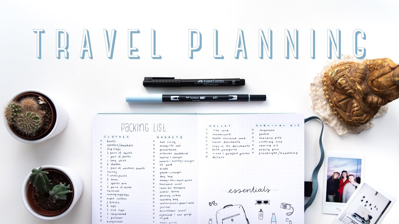 How to plan travel in your Bullet Journal