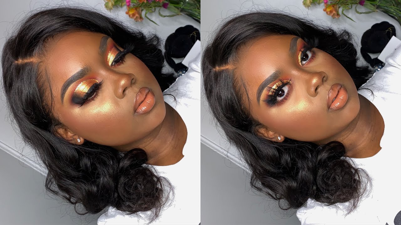 GRWM Bronzy GLAM Makeup Tutorial  | My Hair Quality
