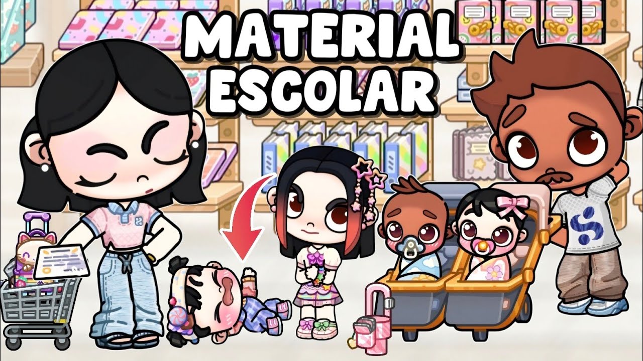 ROTINA MATERIAL ESCOLAR NA NOVA PAPELARIA | AVATAR WOELD ROTINAS E HISTÓRIAS