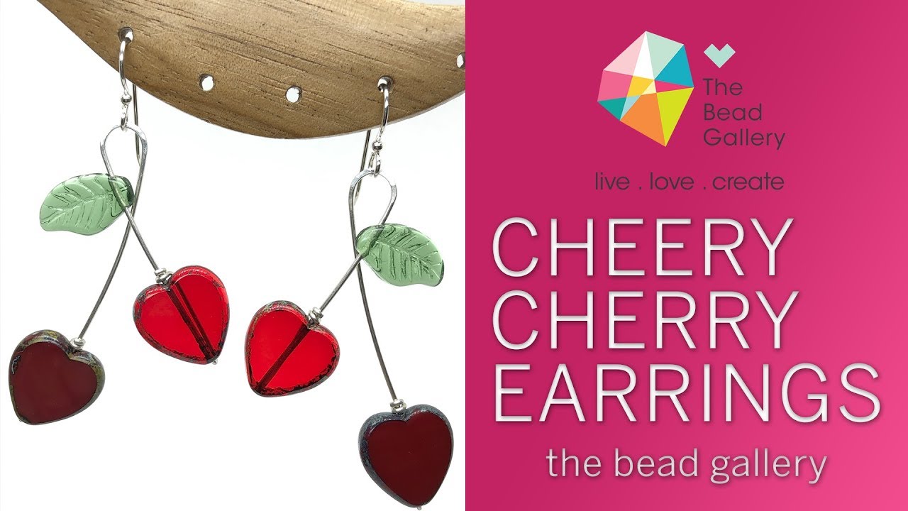 Cheery Cherry Earrings at The Bead Gallery, Honolulu!