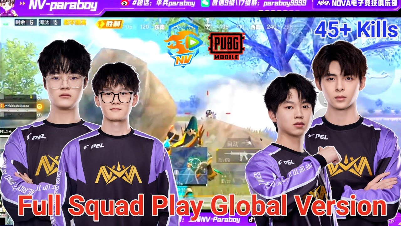 Nv Paraboy Grind For PMGO Final🔥| Nova Order | Nova Dreamy | Nova Nova Loongskr | Pubg Mobile