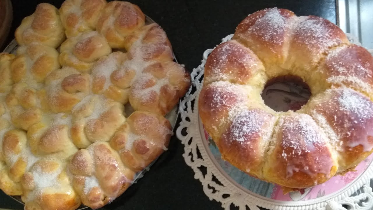 Rosca caseira com 1 kilo de farinha !!! Rende muito....😋