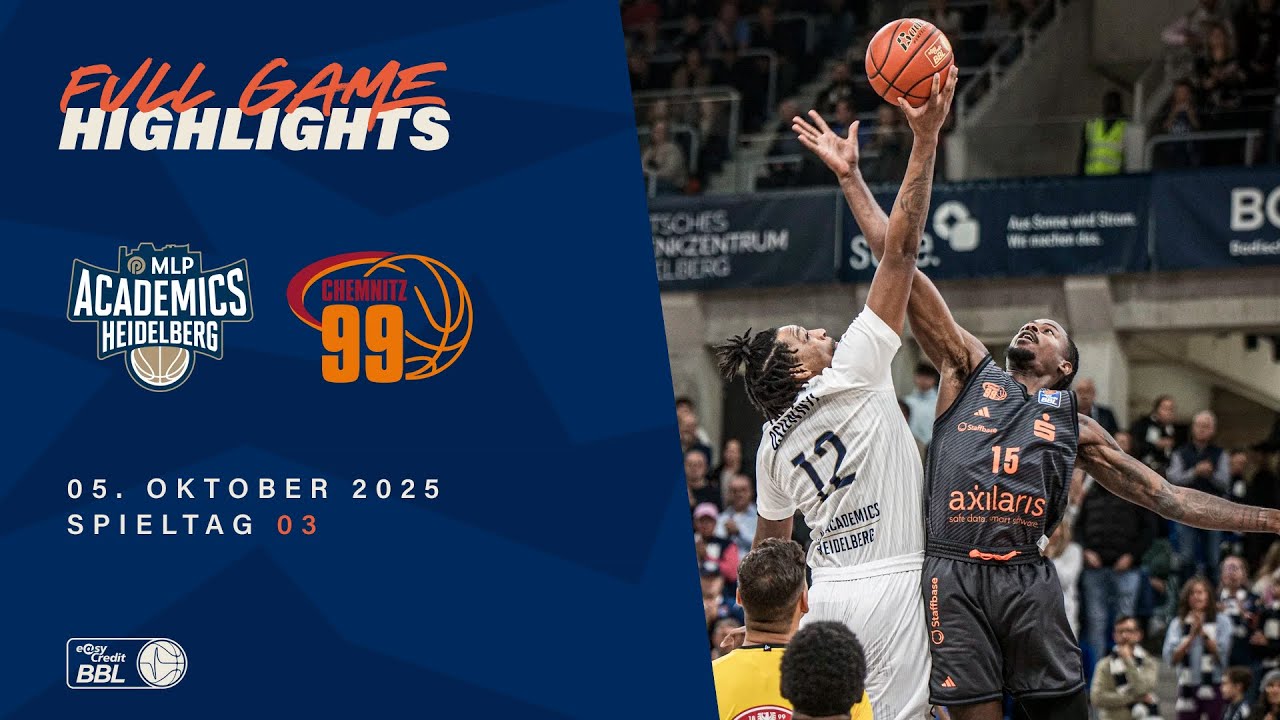 MLP Academics Heidelberg vs. NINERS Chemnitz - Full Game Highlights - Spieltag 3, 25/26