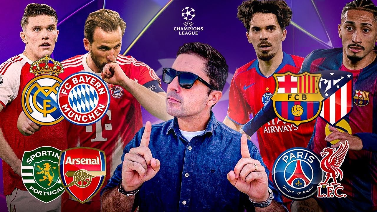 QUEM SÃO OS FAVORITOS PARA AS QUARTAS DA UCL?
