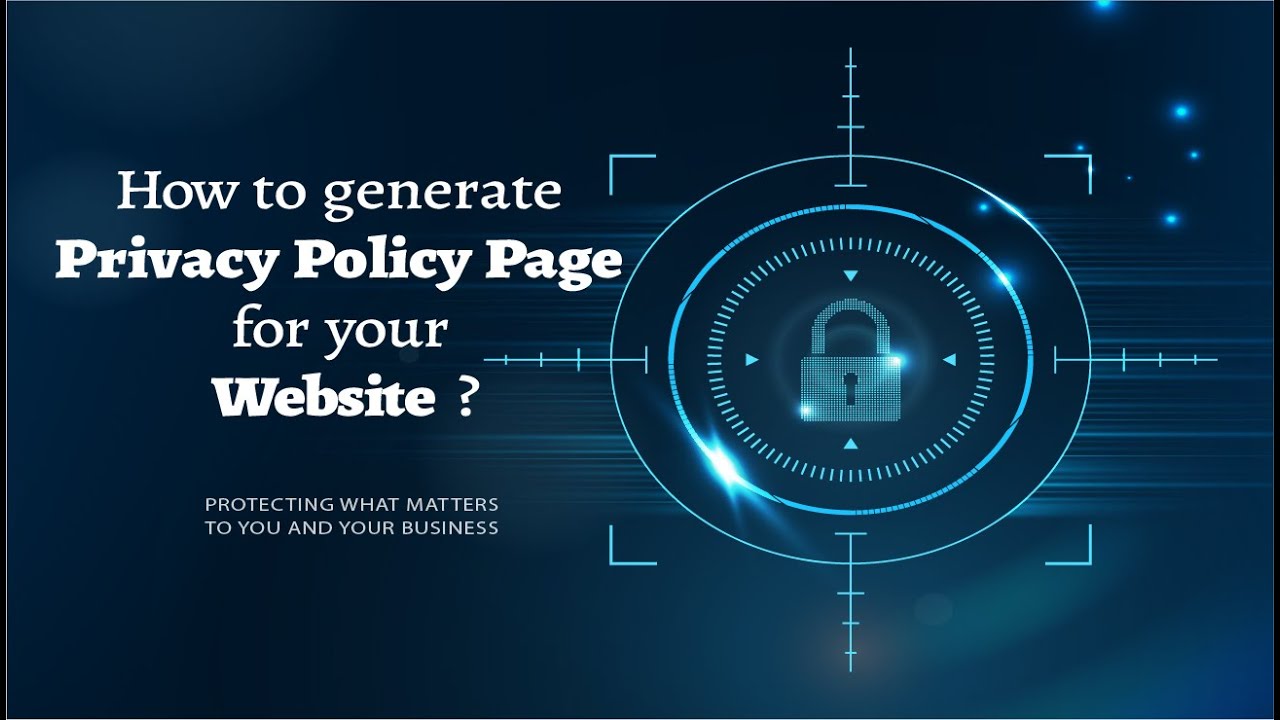 How generate Privacy Policy for Website | Privacy Policy for Website
