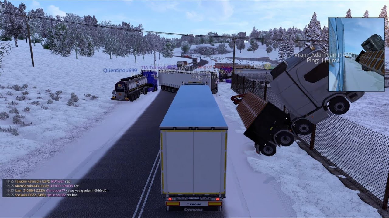 Idiots on the road #02 | TruckersMP C-D Road