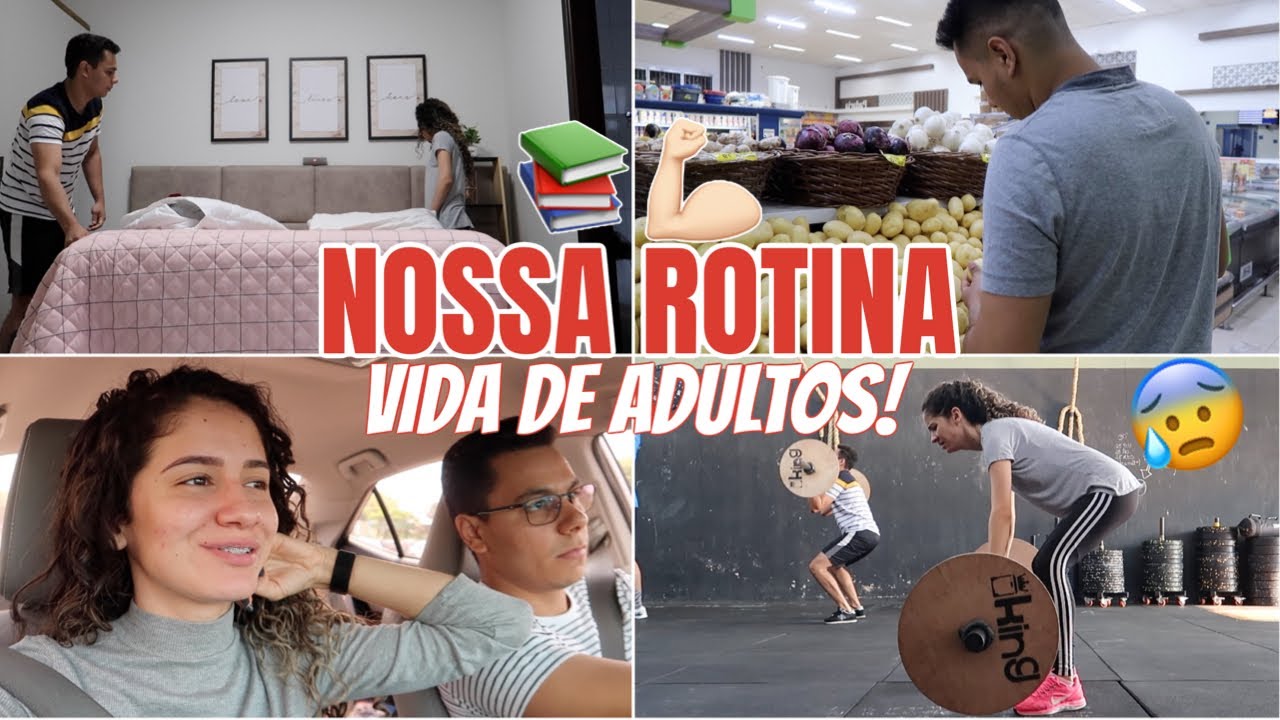UM DIA BEM REAL COM A GENTE: ACADEMIA, FACULDADE, SUPERMERCADO... 😰📚❤️