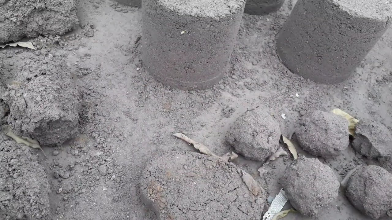 Huge Bucket's+ balls dry floor ASMR crumbling+water crumbling video 😴💦🤤