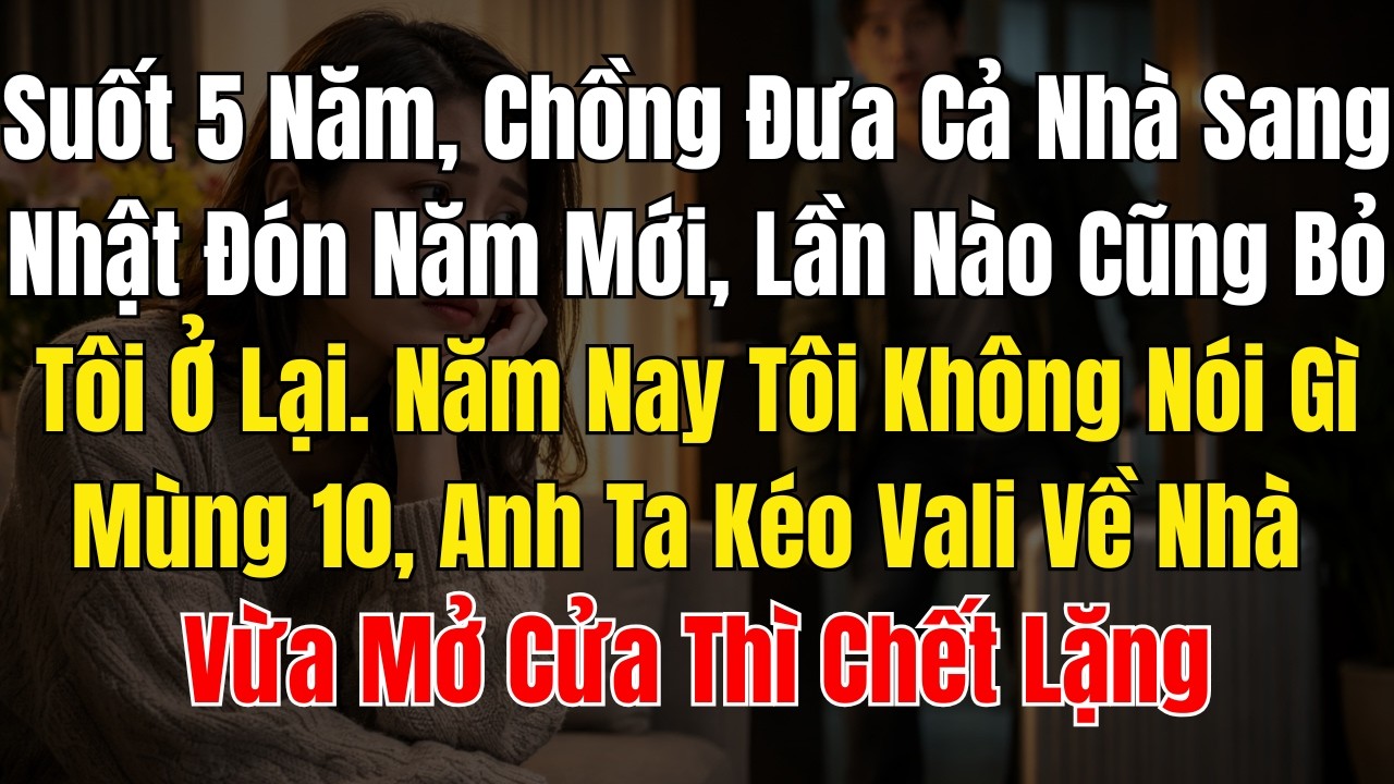 Suốt 5 Năm, Chồng Đưa Cả Nhà Sang Nhật Đón Năm Mới, Lần Nào Cũng Bỏ Tôi Ở Lại  Năm Nay Tôi Không Nói