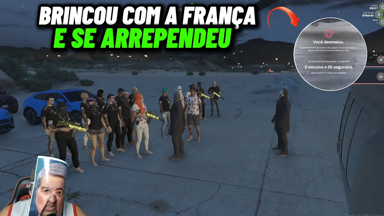 VISÃO DO DATENA SE ARREPENDENDO DE BRINCAR COM A FRANÇA E ACONTECENDO ISSO