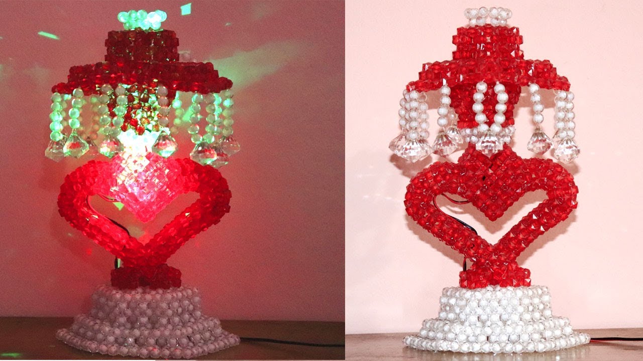 পুতির ল্যাম্পশেড/ How to make beaded love lampshade (part-1)/ beaded lampshade/ Shamima Muhib