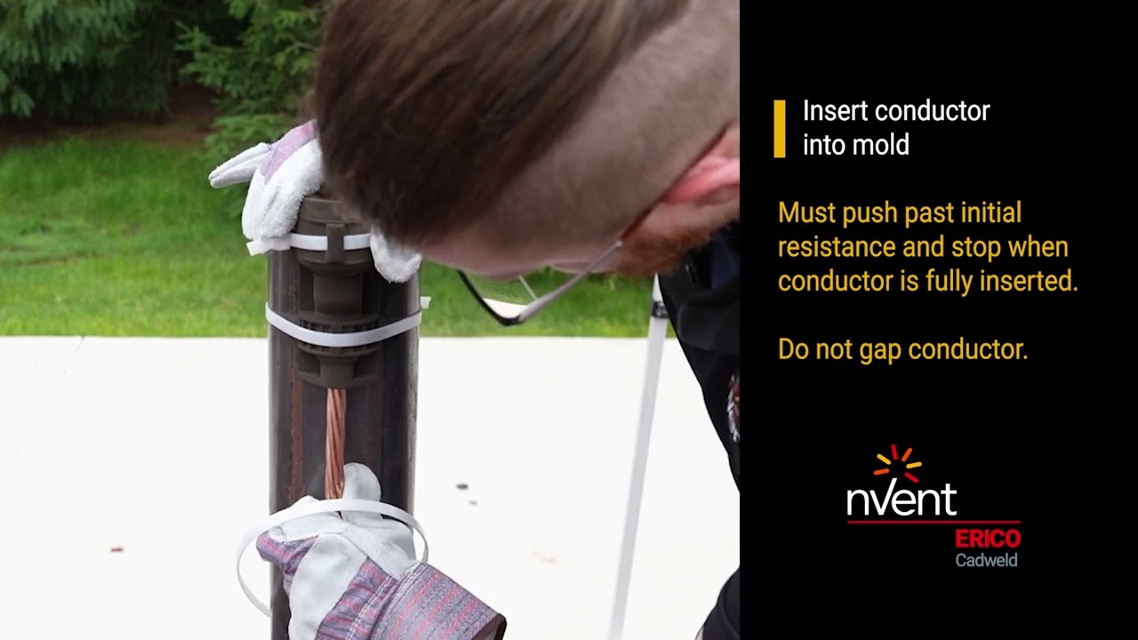 nVent ERICO Cadweld One Shot, 3D Cable to Fence Post, Type VB Exothermic Connection