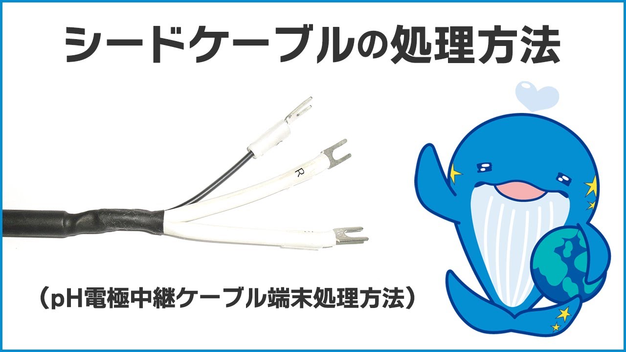 シードケーブル処理方法（pH電極中継ケーブル端末処理方法）【ボイボ解説】